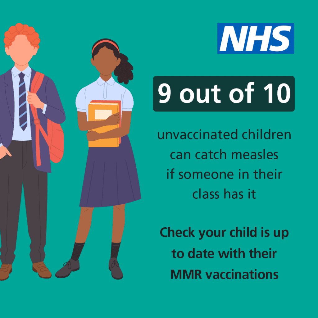 Measles - Information from the NHS