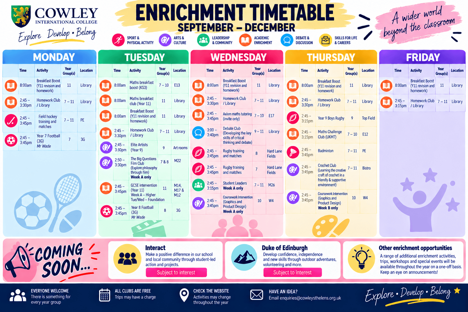 11 16 Timetable